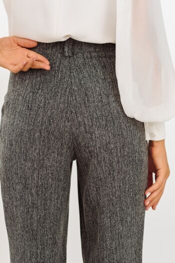 Pantalon gris à pinces AZURI 4