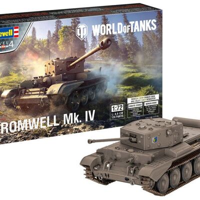 Revell 03504 World Of Tanks Model Kit 1/72 Cromwell Mk. IV Figure height 8cm.