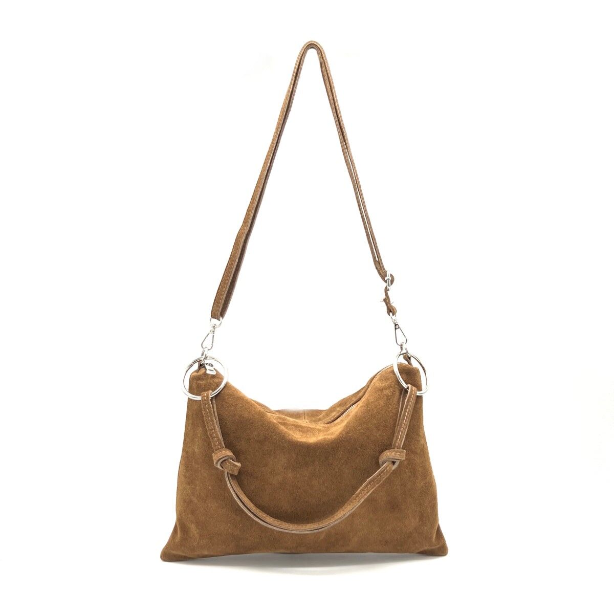 Umhängetasche aus Wildleder, Made in Italy, Art.112604