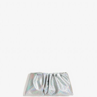 CLUTCH PLATA IRIDISCENTE