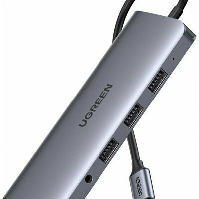 Convertidor multifunción tipo C Ugreen CM179 gris espacial 80133