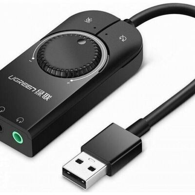 Scheda audio Ugreen USB 2.0 CM129 Nero 40964