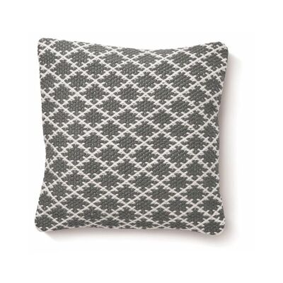 Coussin en treillis tissé Hug Rug Gris chaud