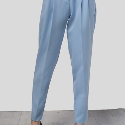 Pantalon AZURI de couleur bleu ciel