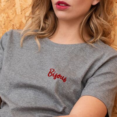 Embroidered Kisses T-shirt - Women
