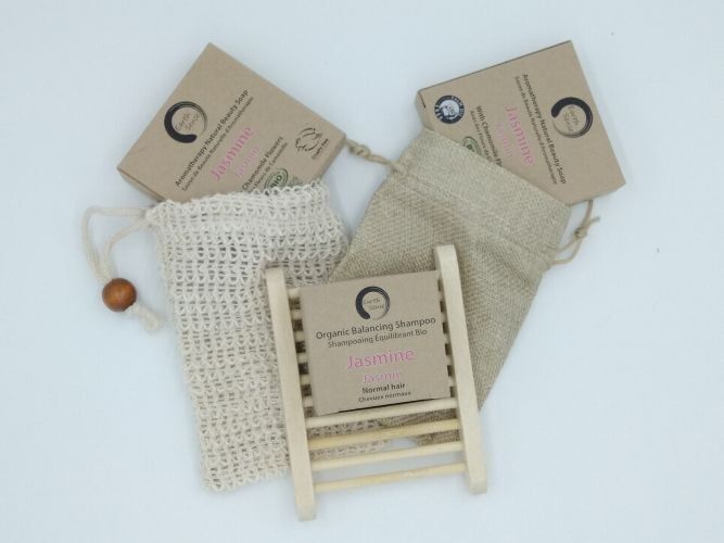 Gift Set bath and body TRIO - 2 x Soap & 1 x Shampoo plus accessories - MADE TO ORDER