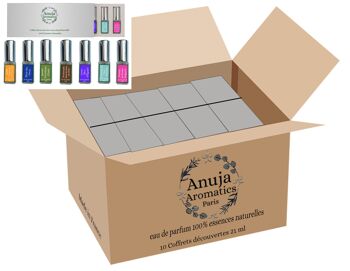 Coffret Découverte 7 Parfums Anuja Aromatics 21ml (7 x 3ml) 8