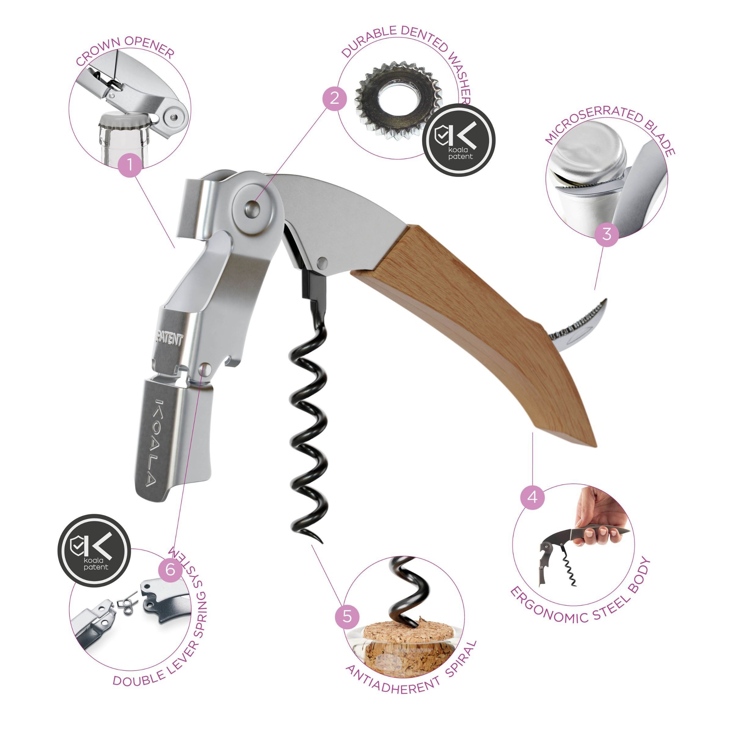 Titan - Tire-Bouchon - Bois - Koala Copier