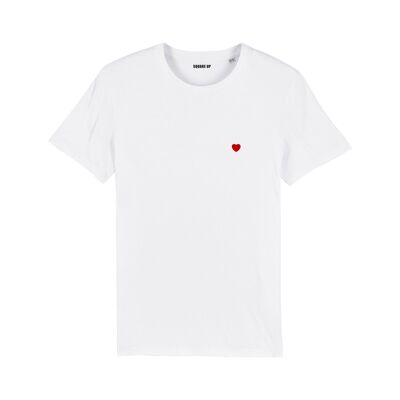 T-shirt con cuore ricamato - Donna