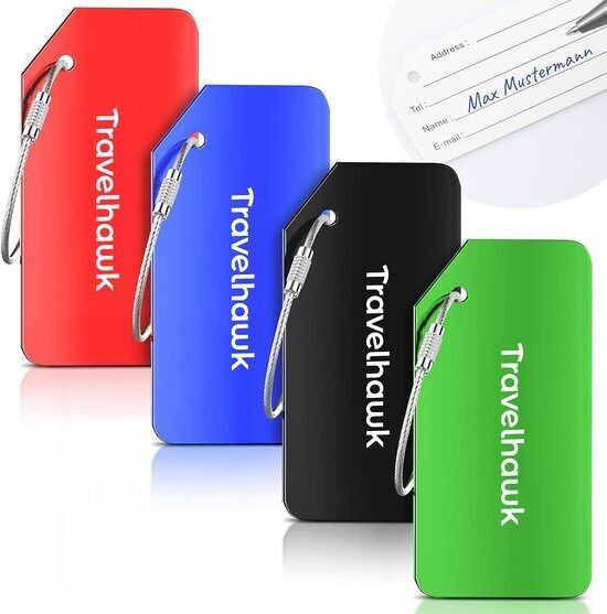 Kofferlabels Aluminium