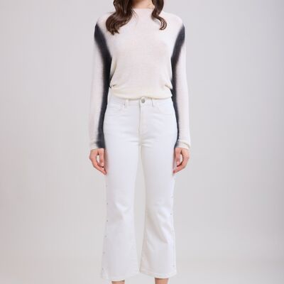 Jeans cropped con borchie - Goldie