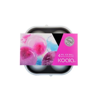 Chill - Stampo per cubetti di ghiaccio rotondi XXL da 7 cm - Koala