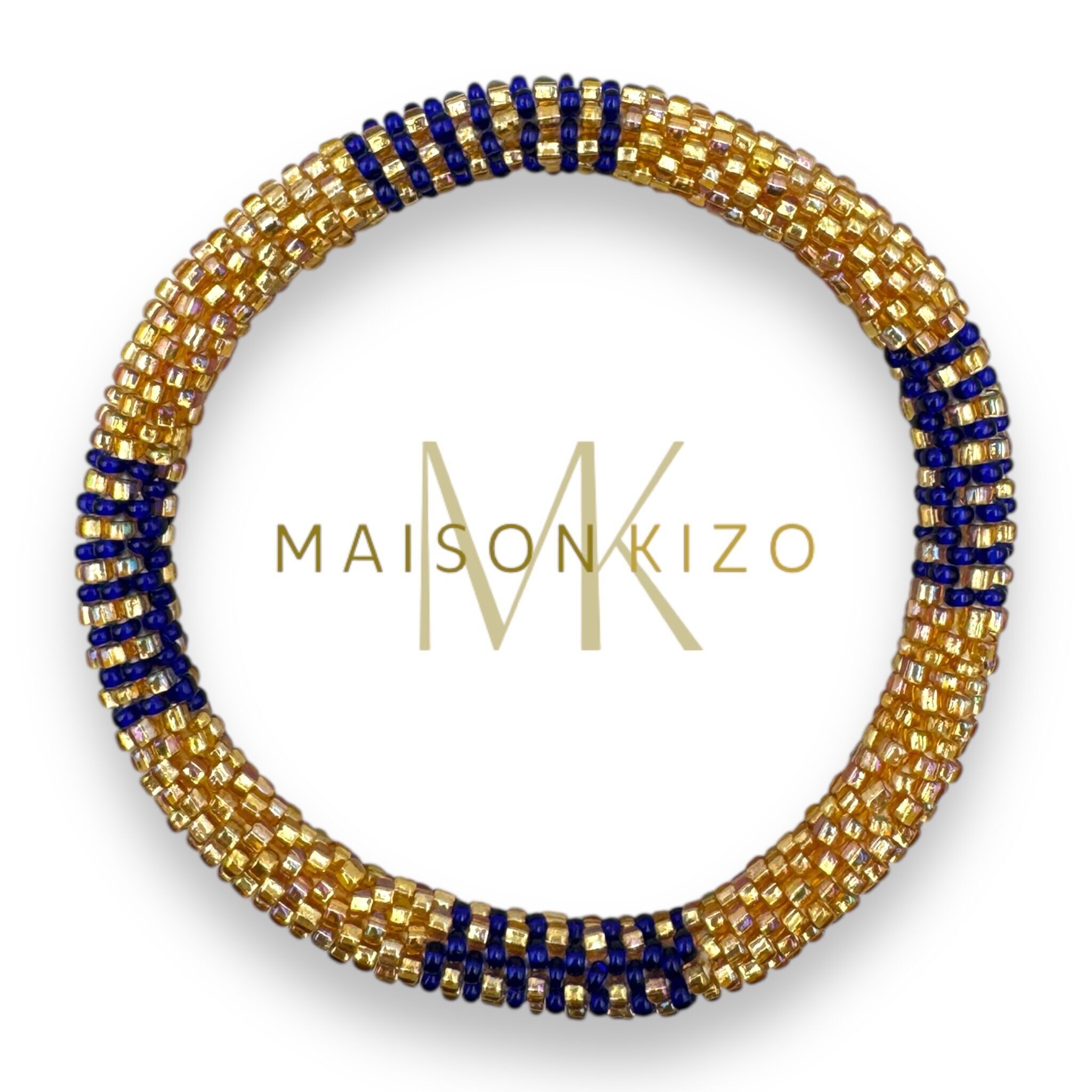 Nepalese crocheted beaded bracelet Maison Kizo NC24-40