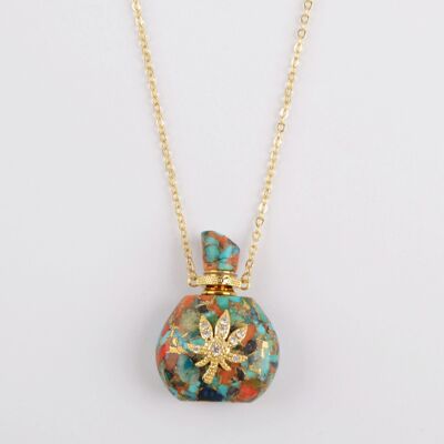 Élisabeth Coppery Turquoise and Gold Plated