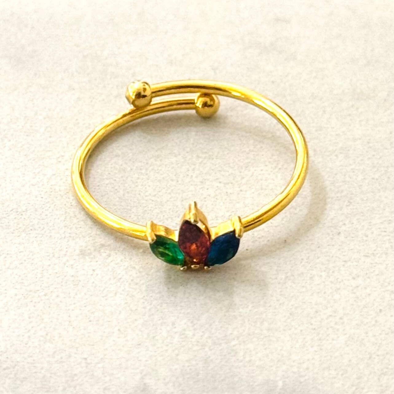 Tulip Minimal Ring mit Zirkoniasteinen