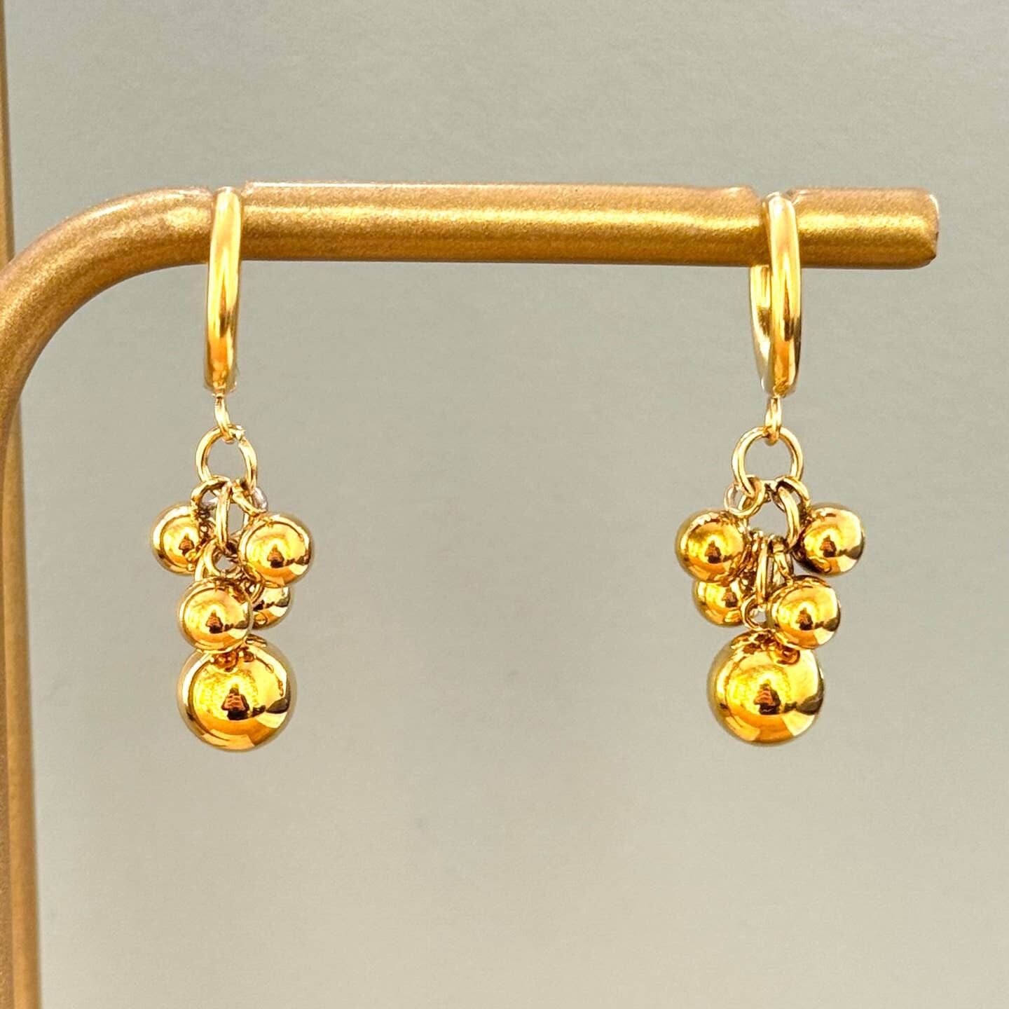 Atomic Creolen aus Edelstahl