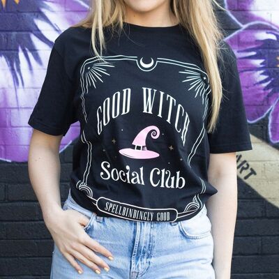 Maglietta unisex rosa Good Witch Social Club taglia XL
