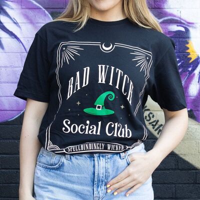 Maglietta unisex Green Bad Witch Social Club taglia XL