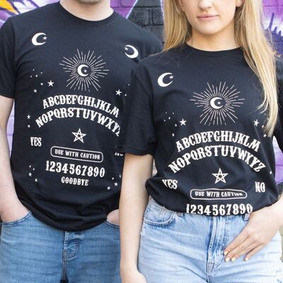 T-shirt unisexe noir avec panneau parlant, taille XXL