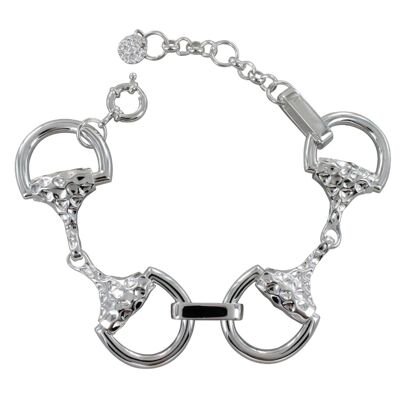 Pulsera de eslabones tipo filete de gran tamaño