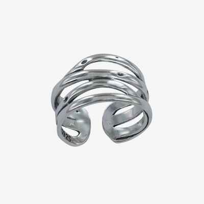Anillo punteado de cuatro líneas
