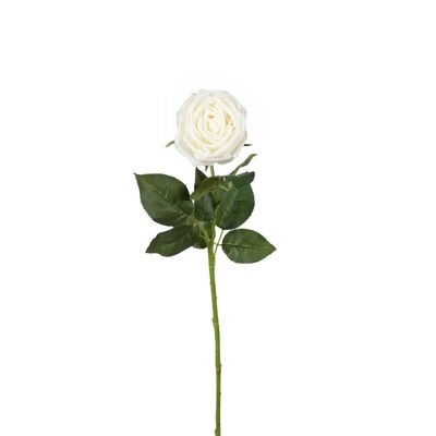 Rosier artificiel Soft Touch 70 cm - Blanc