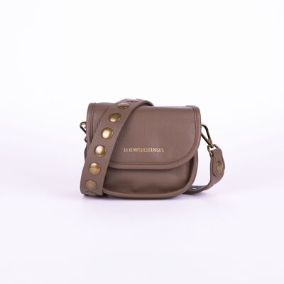 ALEX CIRCLE- petit sac porte croise-MARRON