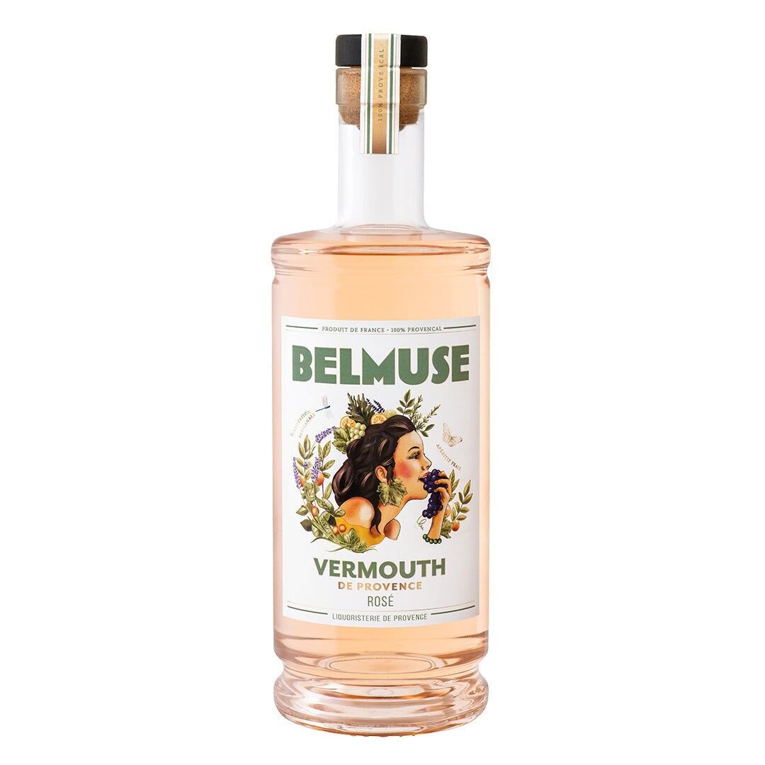 Belmuse Rosé Wermut – Aromatischer Vermouth aus der Provence, 500ml, Alk. 17 % Vol.