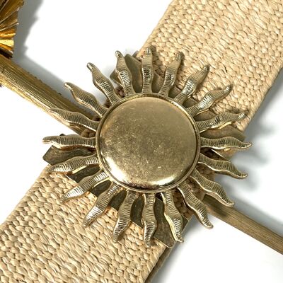 CEINTURE ÉLASTIQUE À BOUCLE DORÉES SOLEIL LEVANT BOHEME