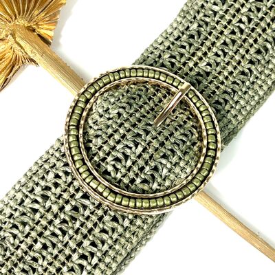 CEINTURE BOHÈME TISSÉE À BOUCLE RONDE PERLÉE FILA