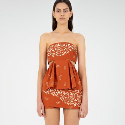 Top avec estampado estilo bandana Vision Terracotta
