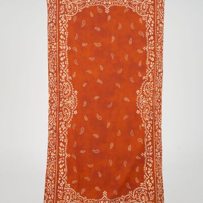 Toalla con estampado estilo bandana Vision Terracotta