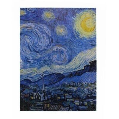 Quaderno da disegno con copertina morbida, Van Gogh, Notte stellata