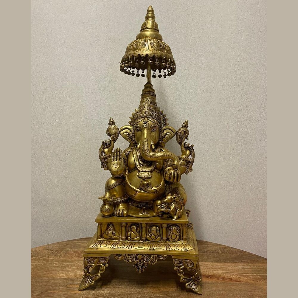 Ganesha XL - ottone di alta qualità 34 kg