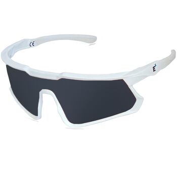 Lunettes de soleil de sport polarisées pour hommes et femmes - À utiliser pour les lunettes de cyclisme, le ski et tous les sports - Lentille antibuée, monture incassable 1