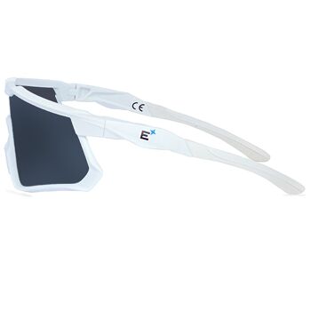 Lunettes de soleil de sport polarisées pour hommes et femmes - À utiliser pour les lunettes de cyclisme, le ski et tous les sports - Lentille antibuée, monture incassable 3
