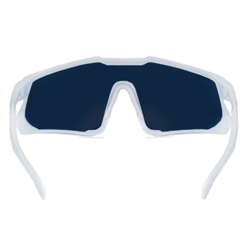 Lunettes de soleil de sport polarisées pour hommes et femmes - À utiliser pour les lunettes de cyclisme, le ski et tous les sports - Lentille antibuée, monture incassable 4