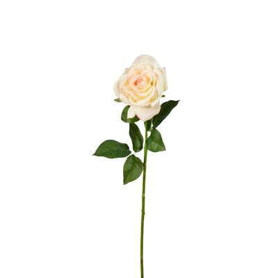 Rosa artificielle Soft Touch 70 cm - Blush