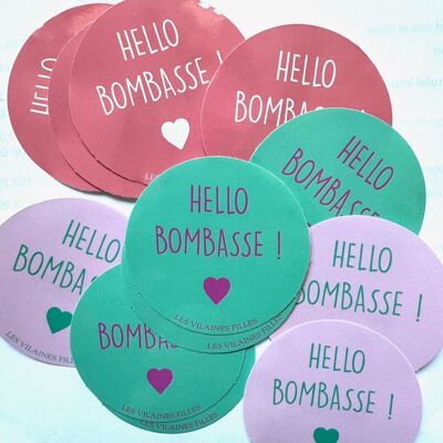 Pack de 100 pegatinas Hello Bombasse Les Vilaines filles