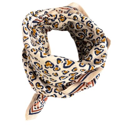 Foulard Adulte Léo Navy 100cm