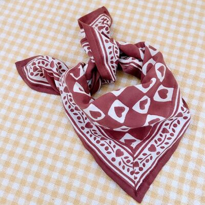 Baby Child Scarf Plum Heart 50 cm