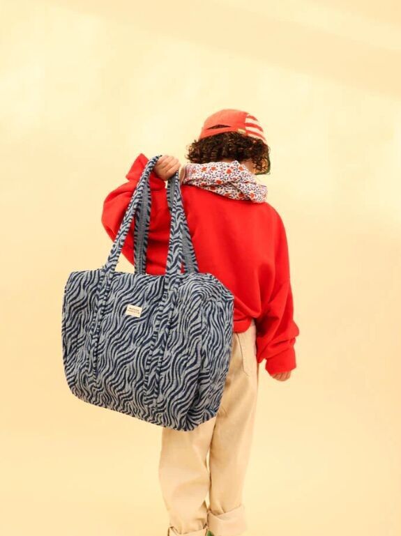 Indigo Zebra Wochenendtasche