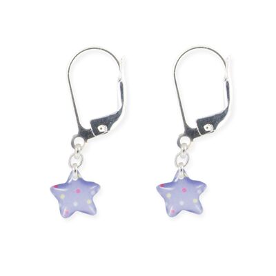 Children's Girls Jewelry - 925 silver star sleepers
