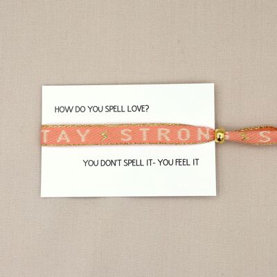 Bracelet ruban Restez fort