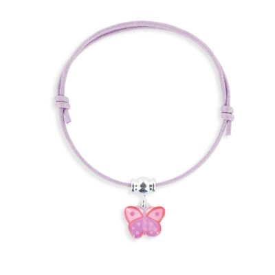 Children's Girls Jewelry - Butterfly charm lace bracelet