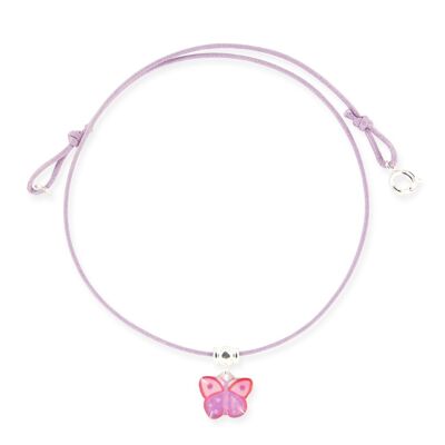 Bijoux Enfants Filles - Collier lacet papillon