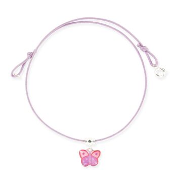 Bijoux Enfants Filles - Collier lacet papillon 1