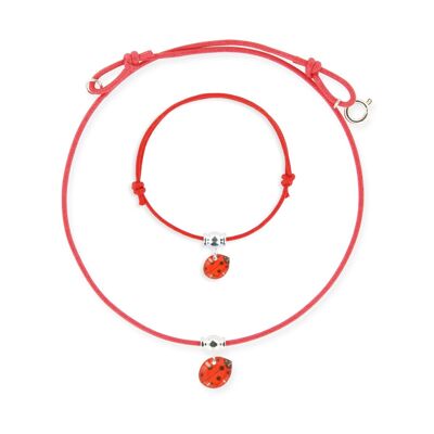 Children's Girls Jewelry - Ladybug lace set