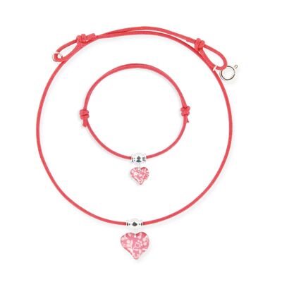 Children's Girls Jewelry – Heart lace set