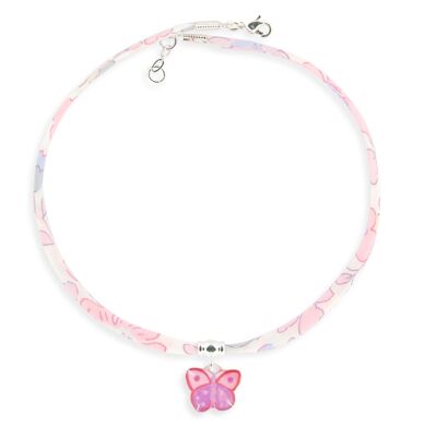 Kinderschmuck für Mädchen – Halskette mit Liberty-Schmetterling für Kinder